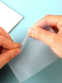 1pc Simple Transparent Square Sticky Note (3inx5in)