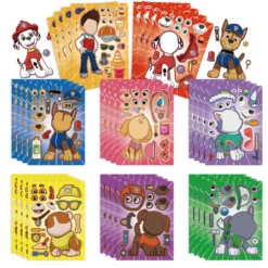 8-16Sheets-PAW-Patrol-Puzzle-Anime-Stickers-Chase-Make-a-Face-Assemble-Funny-Cartoon-Decal-Assemble.webp