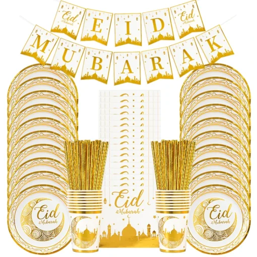 Eid-Mubarak-Disposable-Tableware-Gold-Plate-Cup-Banner-Gift-Bags-Islamic-Muslim-Party-Supplies-2024-Ramadan.webp