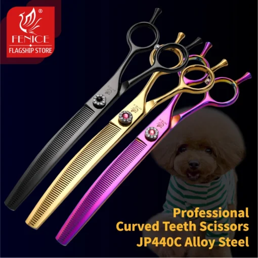 Fenice-high-end-7-25-inch-professional-dog-grooming-scissors-curved-thinning-shears-for-dogs-cats.webp