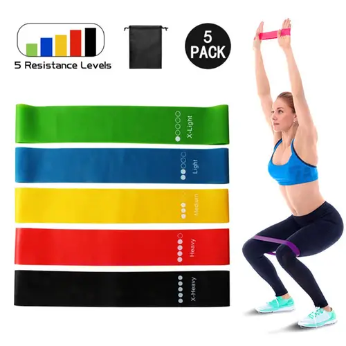 1/5pcs Premium Rubber Resistance Bands - Multi-Functional Workout, Fitness, Yoga, Pilates, and Gym Exercise Equipment for Universal Use - Durable, Elastic, and Portable
