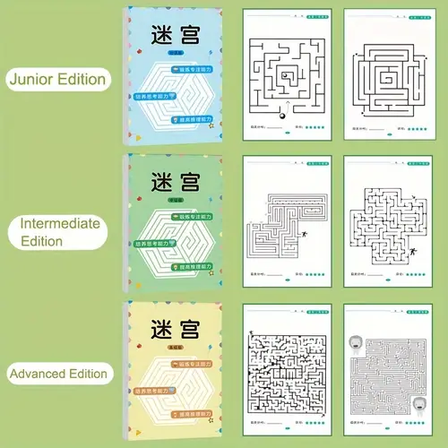 192 Patterns Concentration Maze Training Book - Develops Student ...