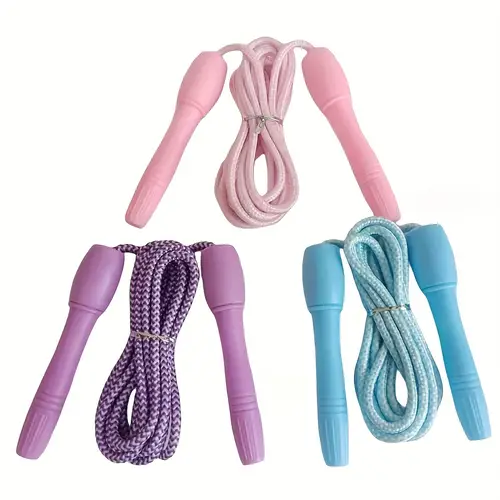 Cotton Jump Rope, Adjustable Skipping Rope, Suitable For Fitness, Workout, Exercise And Weight Loss