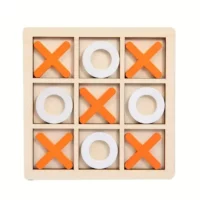 Wood XOXO Board Game (Naughts And Crosses) | Classic Family Table Game | Traditional Strategy Game For Adults And Children Premium Acacia Wood Travel Set Christmas, Halloween, Thanksgiving Gift