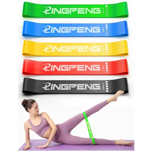 1pc Premium Resistance Bands - Exercise Bands for Gym, Training, Yoga, and Home Workout - 5 Adjustable Resistance Levels for Strength, Flexibility, and Toning