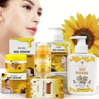 ROZINO Honey-Infused Skincare Combo Set - Hydrating & Nourishing, for Face, Neck & Hands | Gentle Formula for All Skin Types, Including Sensitive & Dry