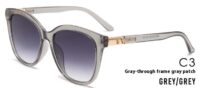 Trendy Black Round - Frame UV - Blocking Sunglasses