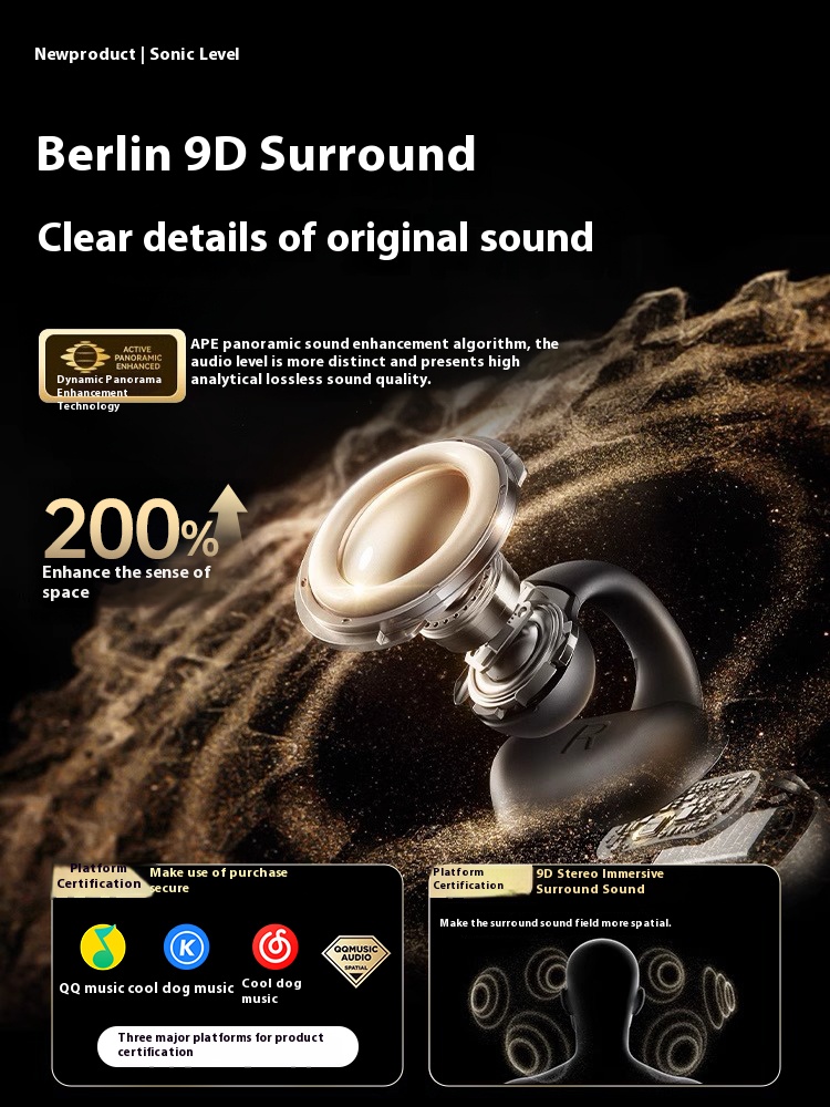 Bluetooth Headset Wireless Ear Clip