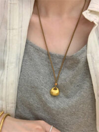 18k Gold Bling Chubby Blessing Necklace